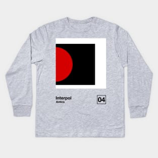 Antics / Minimalist Style Graphic Poster Design Kids Long Sleeve T-Shirt